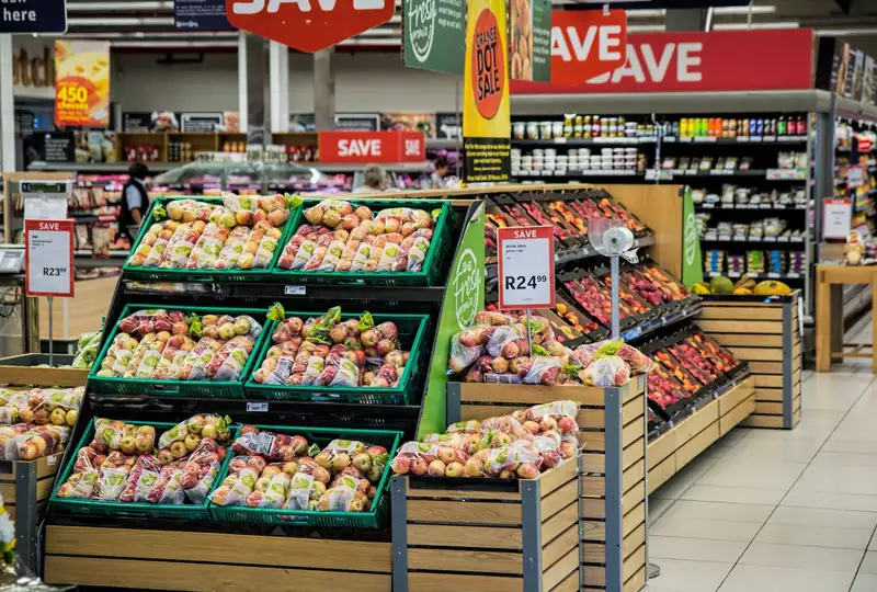 Cesta de fruta da estação